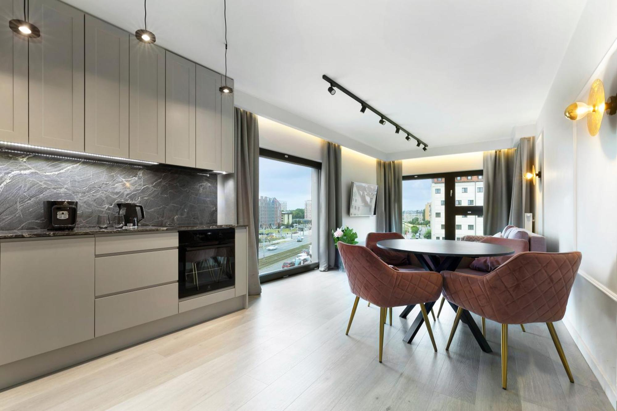 Апартаменты Blue Raven Motlawa Grand Гданьск Экстерьер фото